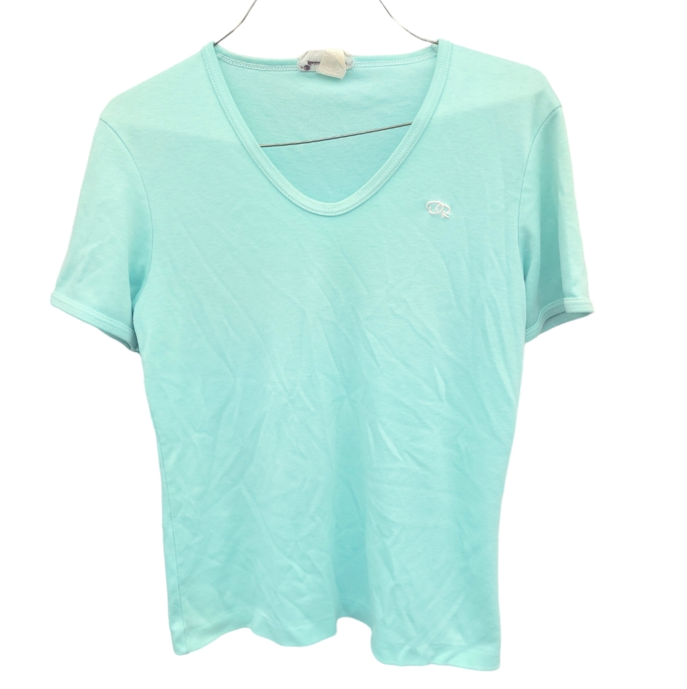 Vintage Oscar De La Renta Women's V-neck Tee